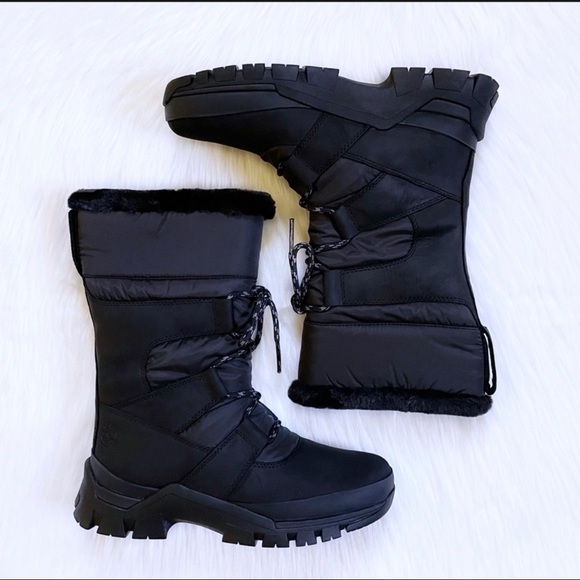 🆕 Timberland women Jenness falls wp insulated boot black full grain - Picture 7 of 7